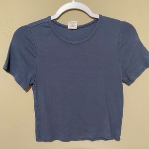 Blue Crop Top